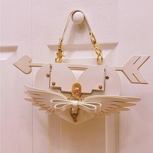 Niels Peeraer White Wings Heart Bag